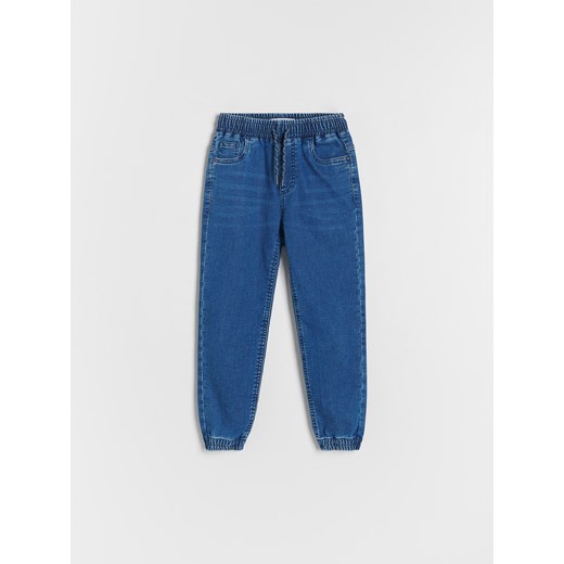 Reserved - Elastyczne jeansy jogger - niebieski Reserved 140 (9 lat) Reserved