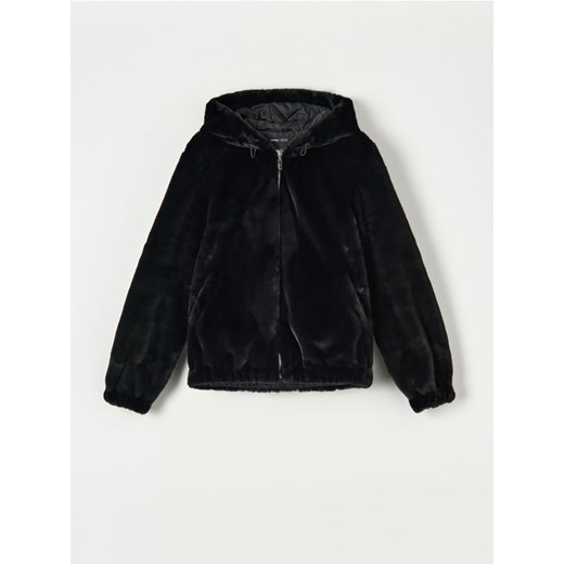 Sinsay - Kurtka z kapturem - czarny ze sklepu Sinsay w kategorii Kurtki damskie - zdjęcie 163860477