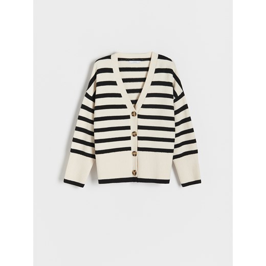 Sweter damski wielokolorowy Reserved w paski 