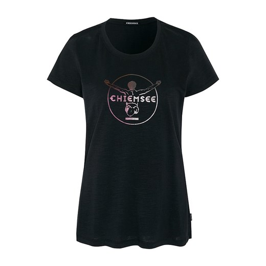 Chiemsee Koszulka &quot;Taormina&quot; w kolorze czarnym ze wzorem Chiemsee XS Limango Polska okazja
