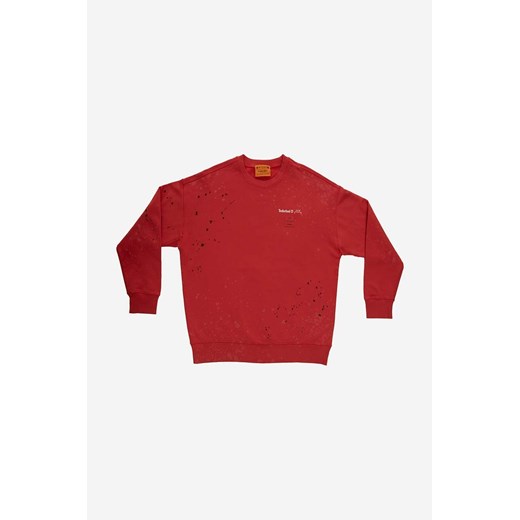 A-COLD-WALL* bluza bawełniana x Timberland męska kolor czerwony wzorzysta A6PGW852-VOLTRED ze sklepu PRM w kategorii Bluzy męskie - zdjęcie 163887025