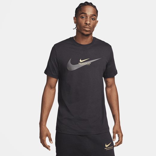 T-shirt męski Nike czarny z krótkim rękawem sportowy 