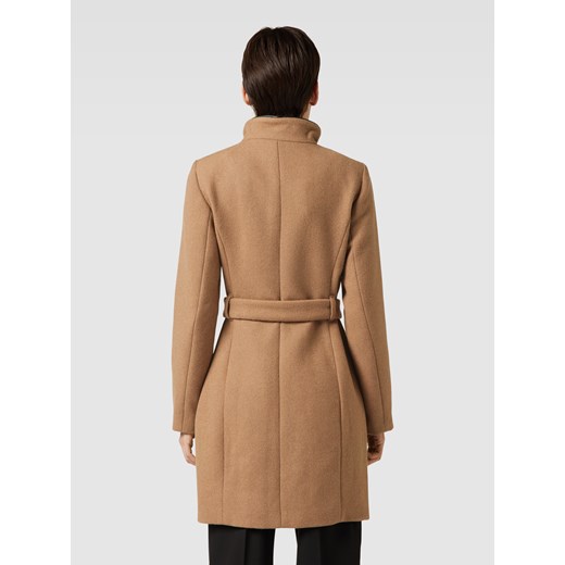 Płaszcz z wiązanym paskiem damski model ‘BESSY’ L Peek&Cloppenburg 