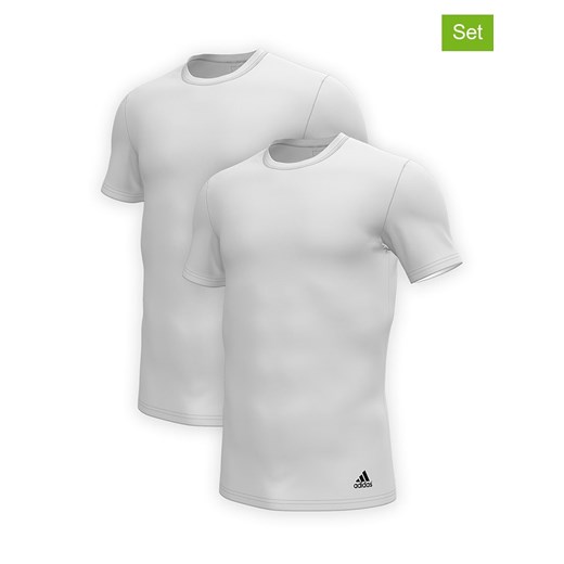 adidas Koszulki (2 szt.) w kolorze białym ze sklepu Limango Polska w kategorii T-shirty męskie - zdjęcie 163892326