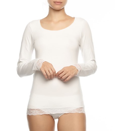 COTONELLA Koszulka w kolorze białym ze sklepu Limango Polska w kategorii Bluzki damskie - zdjęcie 163892576