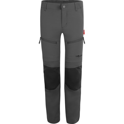 Trollkids Spodnie trekkingowe Zipp-Off &quot;Nordfjord&quot; - Slim fit - w kolorze szarym ze sklepu Limango Polska w kategorii Spodnie chłopięce - zdjęcie 163892578