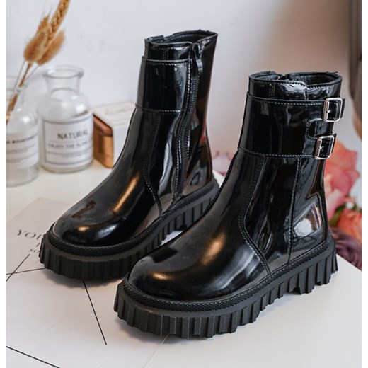 Buty zimowe dziecięce z zamkiem