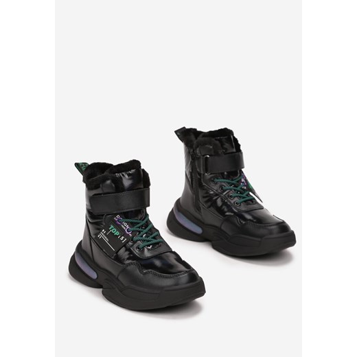 Born2be buty zimowe dziecięce czarne