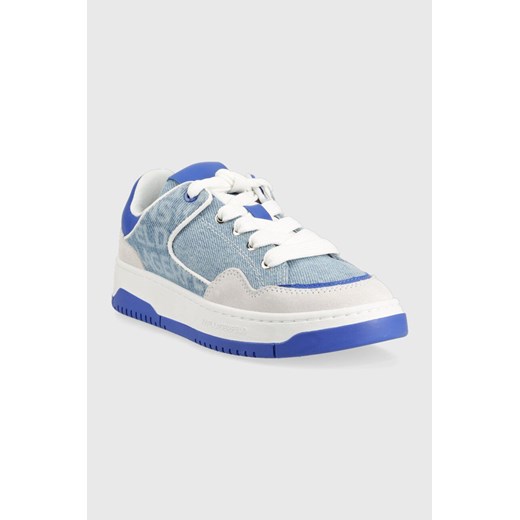 Buty sportowe damskie Karl Lagerfeld Jeans płaskie sznurowane na wiosnę