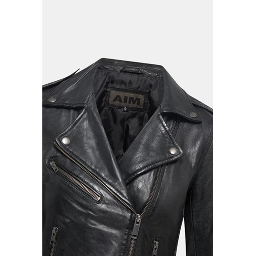 AIM Kurtka skórzana - Czarny - Kobieta - L (L) Aim M (M) wyprzedaż Halfprice
