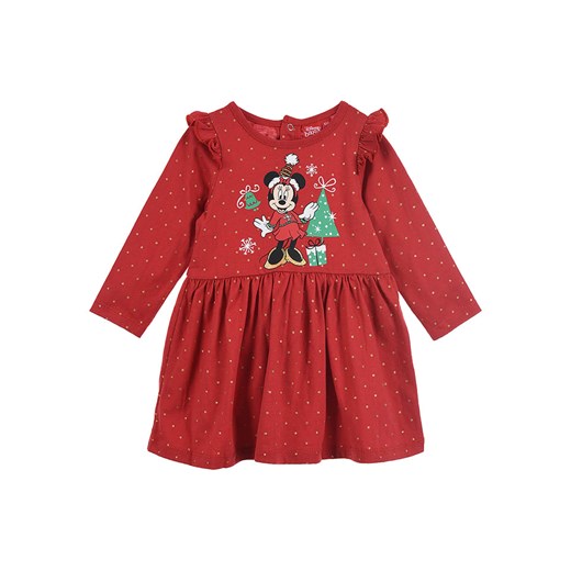Disney Minnie Mouse Sukienka &quot;Minnie&quot; w kolorze czerwonym 68 wyprzedaż Limango Polska
