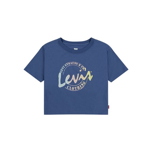 Levi&apos;s Kids Koszulka w kolorze niebieskim ze sklepu Limango Polska w kategorii Bluzki dziewczęce - zdjęcie 163917929