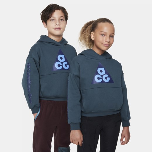 Bluza z kapturem dla dużych dzieci Nike ACG Icon Fleece - Zieleń Nike M Nike poland