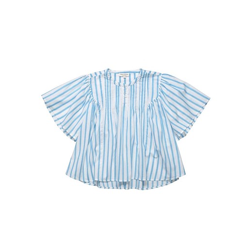 Marc O&apos;Polo Junior Bluzka w kolorze błękitno-białym ze sklepu Limango Polska w kategorii Bluzki dziewczęce - zdjęcie 163931518
