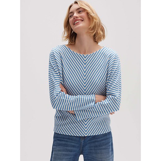 OPUS Koszulka &quot;Gavna&quot; w kolorze błękitno-białym ze sklepu Limango Polska w kategorii Bluzki damskie - zdjęcie 163932367