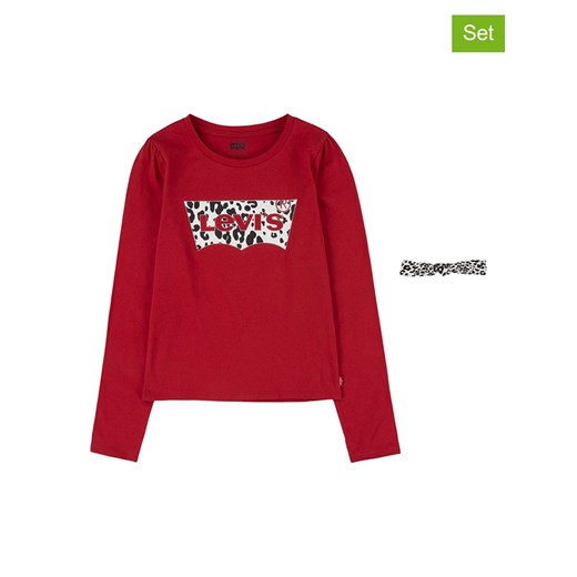 Levi&apos;s Kids 2-częściowy zestaw w kolorze biało-czerwonym ze sklepu Limango Polska w kategorii Bluzki dziewczęce - zdjęcie 163932426