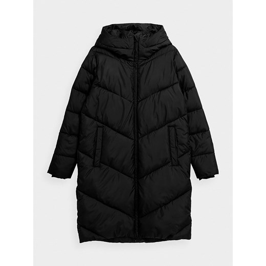 4F Płaszcz pikowany w kolorze czarnym ze sklepu Limango Polska w kategorii Płaszcze damskie - zdjęcie 163933519