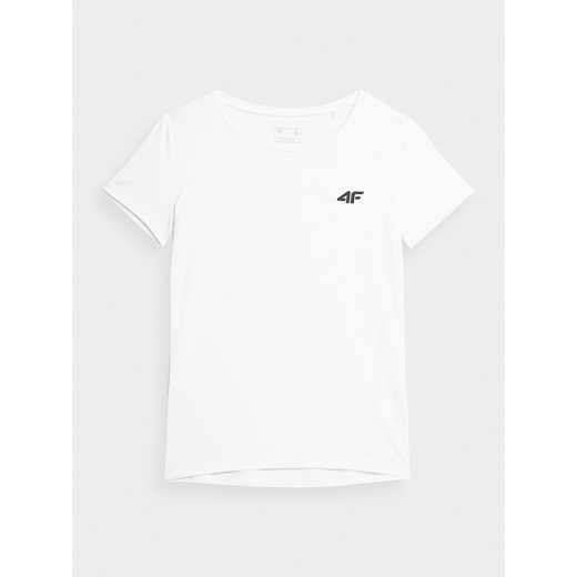 4F Koszulka sportowa w kolorze białym ze sklepu Limango Polska w kategorii Bluzki damskie - zdjęcie 163933565