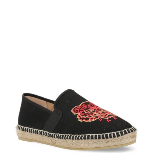 Kenzo espadryle damskie bez zapięcia płaskie casualowe ze skóry