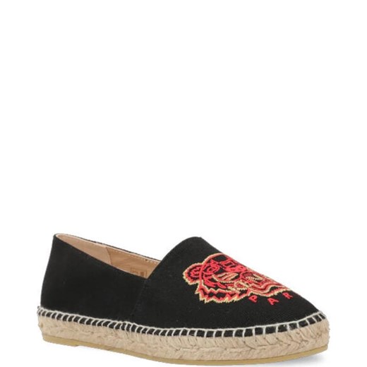 Espadryle damskie Kenzo na płaskiej podeszwie z tkaniny casual bez zapięcia