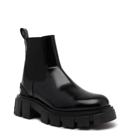 Workery damskie Love Moschino z tworzywa sztucznego na platformie casual bez zapięcia