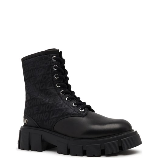Workery damskie Love Moschino casual z tworzywa sztucznego