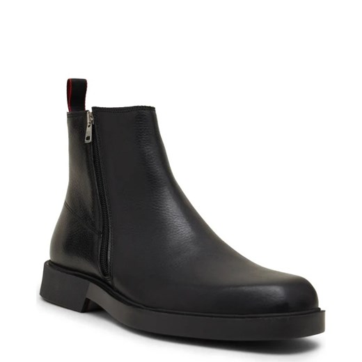 Buty zimowe męskie Hugo Boss ze skóry