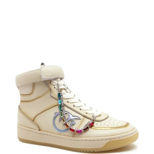 Pinko Sneakersy CHARENTES BASKET | z dodatkiem skóry Pinko 37 okazyjna cena Gomez Fashion Store