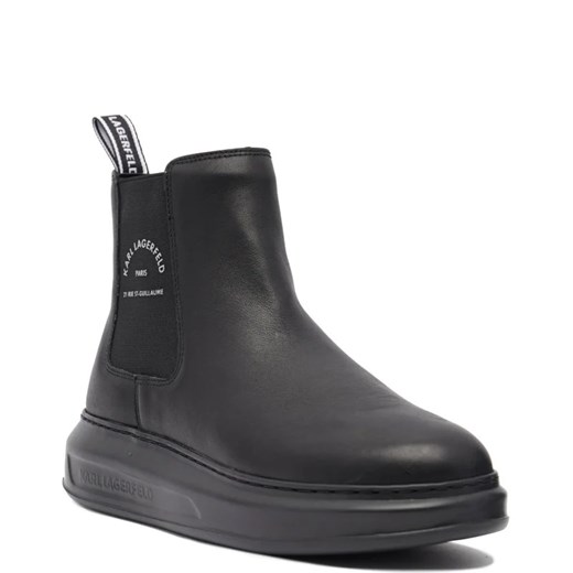 Buty zimowe męskie Karl Lagerfeld z tworzywa sztucznego bez zapięcia casualowe