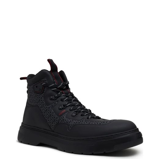 Buty zimowe męskie Hugo Boss skórzane