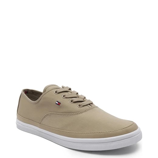 Trampki damskie Tommy Hilfiger sportowe płaskie z tkaniny sznurowane