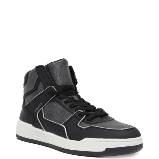 Guess Sneakersy VICENZA HIGH | z dodatkiem skóry ze sklepu Gomez Fashion Store w kategorii Buty sportowe męskie - zdjęcie 163936627