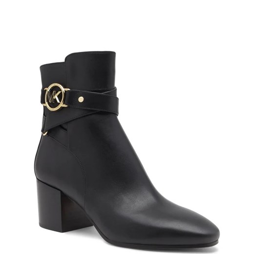 Botki Michael Kors skórzane na zamek 