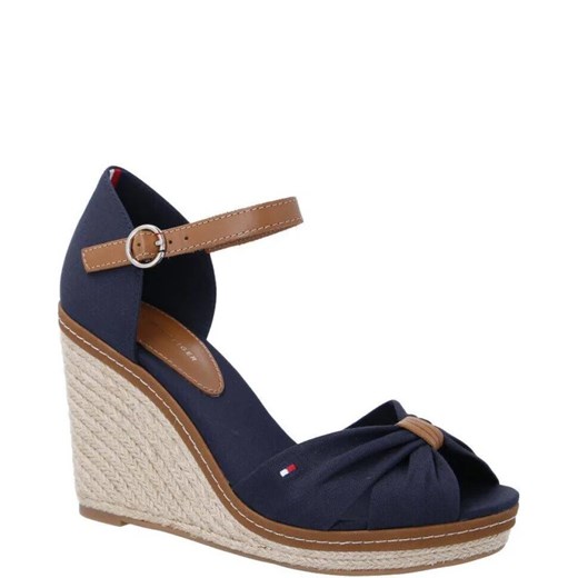 Sandały damskie Tommy Hilfiger na lato na koturnie eleganckie