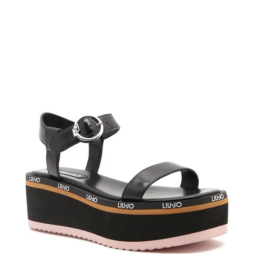 Liu Jo Skórzane sandały ABA 07 ze sklepu Gomez Fashion Store w kategorii Sandały damskie - zdjęcie 163937216