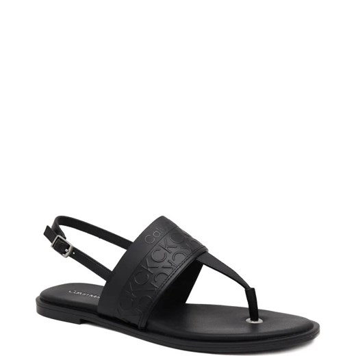 Calvin Klein Skórzane sandały ALMOND TP SANDAL - HF MONO Calvin Klein 38 Gomez Fashion Store wyprzedaż