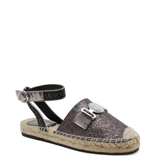 Liu Jo espadryle damskie płaskie casual z klamrą z tworzywa sztucznego