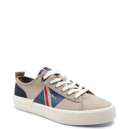 Pepe Jeans London Trampki ALLEN FLAG | z dodatkiem skóry 43 promocja Gomez Fashion Store