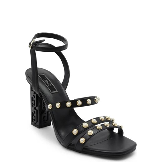 Liu Jo Skórzane sandały na słupku ze sklepu Gomez Fashion Store w kategorii Sandały damskie - zdjęcie 163939176