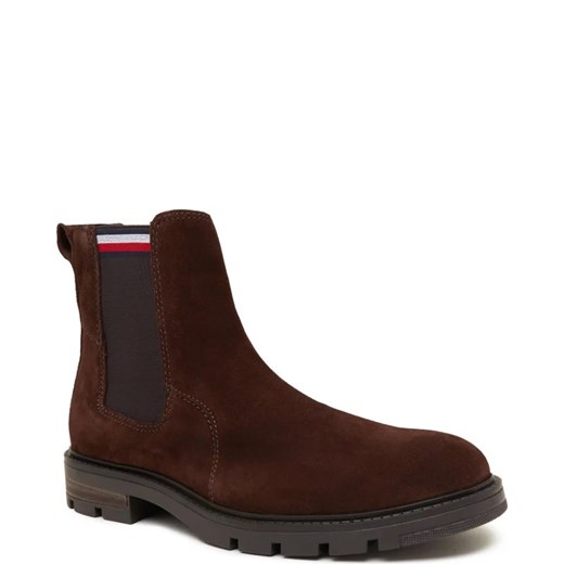 Tommy Hilfiger Skórzane sztyblety CORPOARTE HILFIGER SUEDE CHELSEA Tommy Hilfiger 41 okazja Gomez Fashion Store