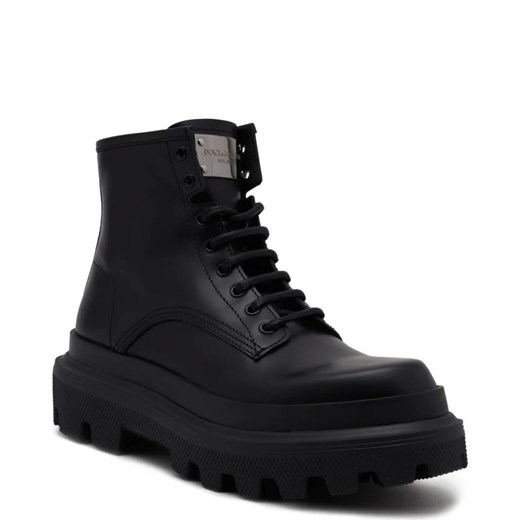 Buty zimowe męskie Dolce & Gabbana z tkaniny casualowe wiązane 
