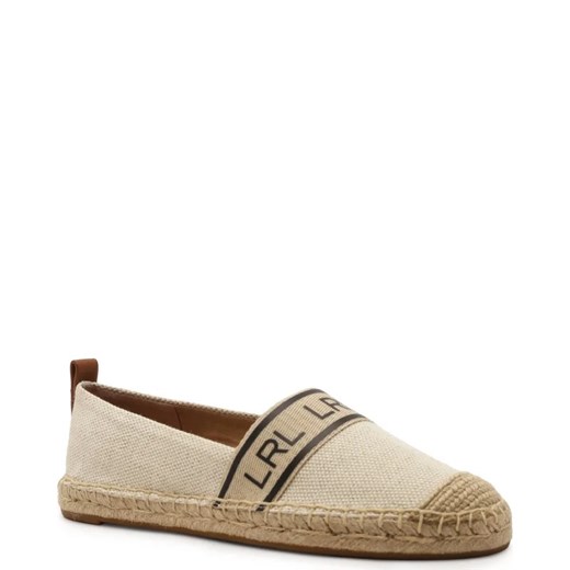 Espadryle damskie Ralph Lauren skórzane casual bez zapięcia