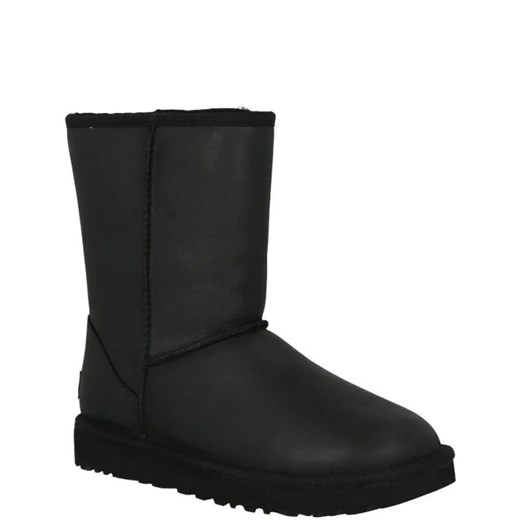 UGG Skórzane śniegowce W CLASSIC SHORT LEATHER | z dodatkiem wełny 37 Gomez Fashion Store