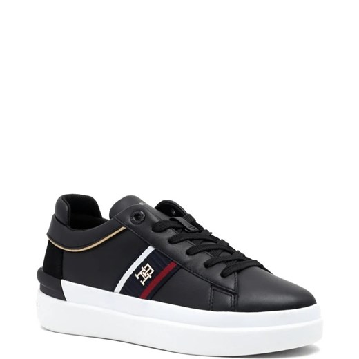 Tommy Hilfiger Skórzane trampki CORP WEBBING COURT Tommy Hilfiger 38 okazja Gomez Fashion Store