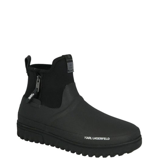 Buty zimowe męskie Karl Lagerfeld tkaninowe bez zapięcia casual