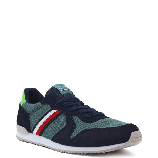 Tommy Hilfiger Skórzane sneakersy ICONIC SEASONAL MIX RUNNER Tommy Hilfiger 41 wyprzedaż Gomez Fashion Store