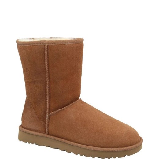 UGG Skórzane śniegowce W Classic Short II | z dodatkiem wełny 40 Gomez Fashion Store