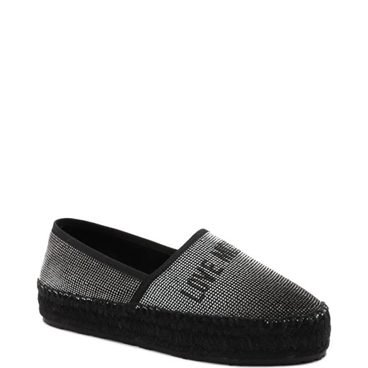 Espadryle damskie Love Moschino bez zapięcia z tworzywa sztucznego casualowe