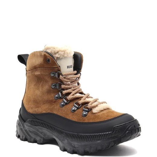 HUGO Skórzane buty trekkingowe Jace FurLaceUpB-Smix 38 okazyjna cena Gomez Fashion Store