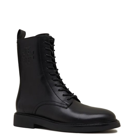 TORY BURCH Skórzane botki DOUBLE T COMBAT Tory Burch 38 Gomez Fashion Store